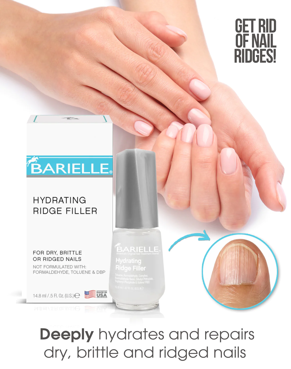 BARIELLE COMBLE-STRIES HYDRATANT avec fibres de soie